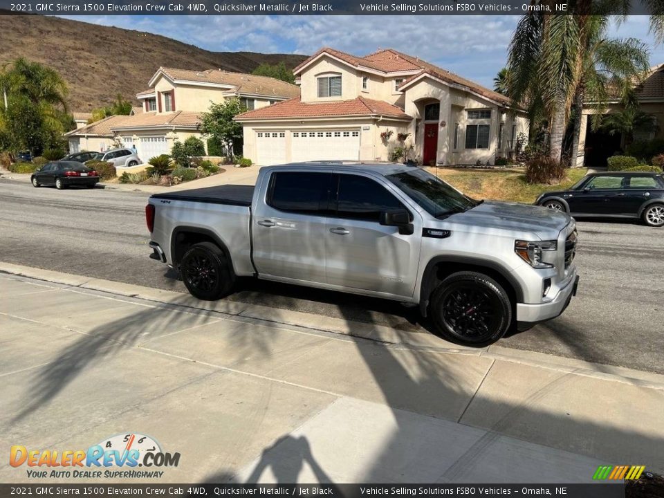 2021 GMC Sierra 1500 Elevation Crew Cab 4WD Quicksilver Metallic / Jet Black Photo #2