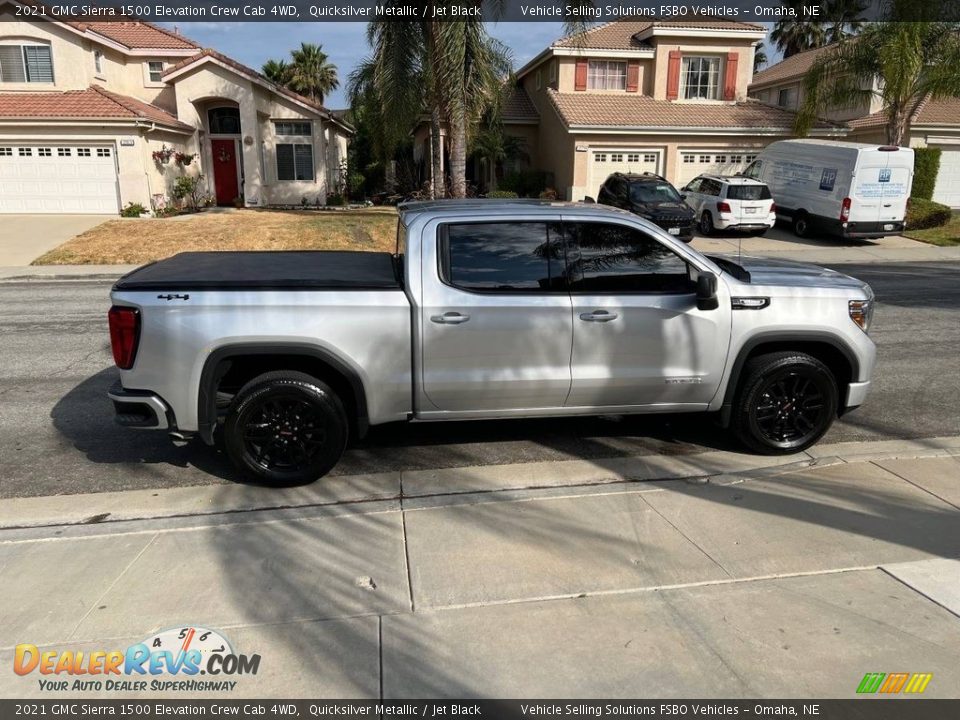 2021 GMC Sierra 1500 Elevation Crew Cab 4WD Quicksilver Metallic / Jet Black Photo #3