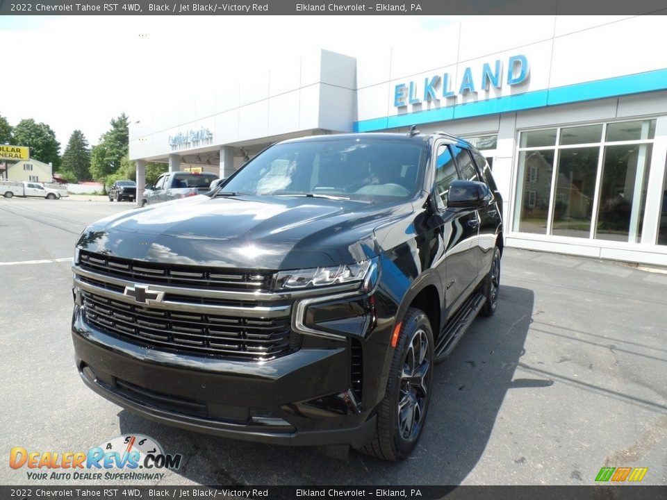 2022 Chevrolet Tahoe RST 4WD Black / Jet Black/­Victory Red Photo #2