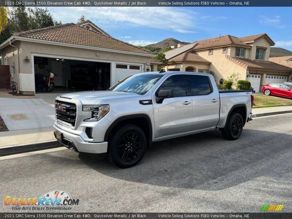 2021 GMC Sierra 1500 Elevation Crew Cab 4WD Quicksilver Metallic / Jet Black Photo #5