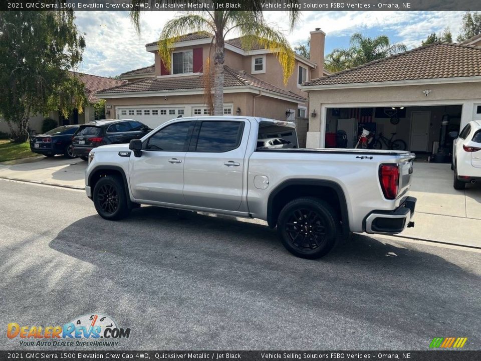 2021 GMC Sierra 1500 Elevation Crew Cab 4WD Quicksilver Metallic / Jet Black Photo #6