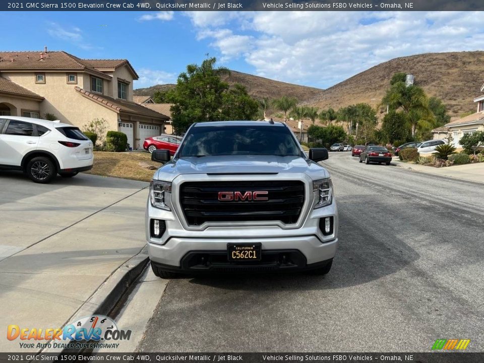 2021 GMC Sierra 1500 Elevation Crew Cab 4WD Quicksilver Metallic / Jet Black Photo #7