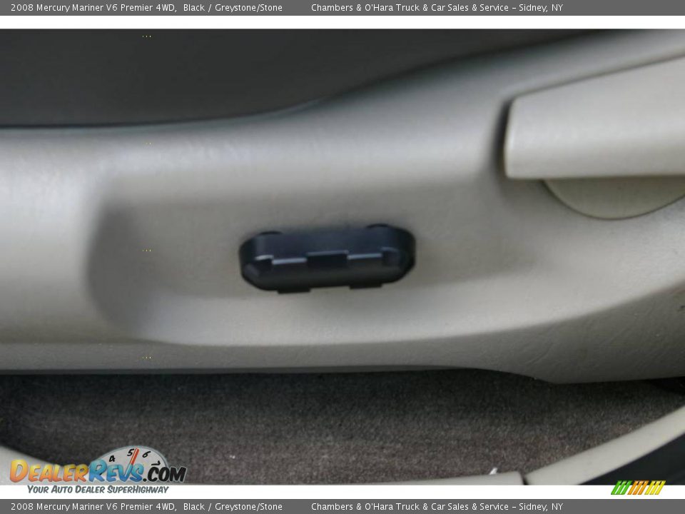 2008 Mercury Mariner V6 Premier 4WD Black / Greystone/Stone Photo #4