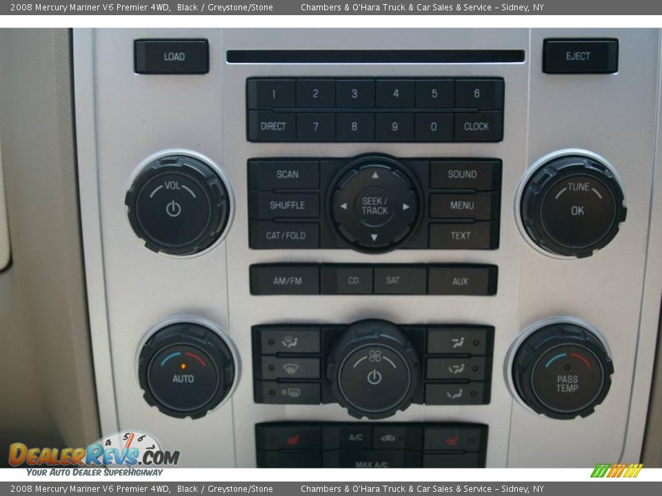 2008 Mercury Mariner V6 Premier 4WD Black / Greystone/Stone Photo #6