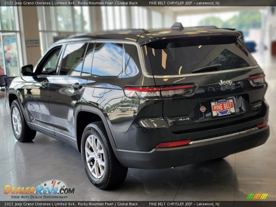 2022 Jeep Grand Cherokee L Limited 4x4 Rocky Mountain Pearl / Global Black Photo #4