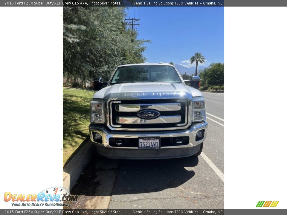 2015 Ford F250 Super Duty XLT Crew Cab 4x4 Ingot Silver / Steel Photo #3