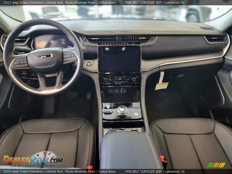 2022 Jeep Grand Cherokee L Limited 4x4 Rocky Mountain Pearl / Global Black Photo #8