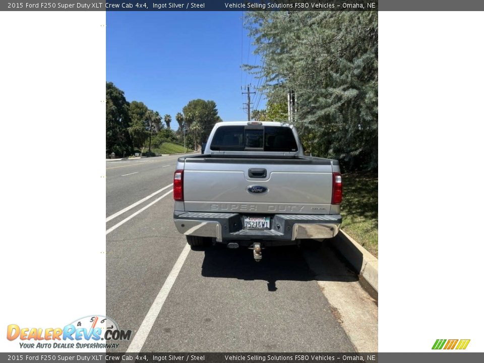 2015 Ford F250 Super Duty XLT Crew Cab 4x4 Ingot Silver / Steel Photo #4