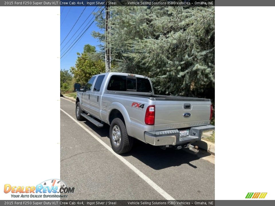 2015 Ford F250 Super Duty XLT Crew Cab 4x4 Ingot Silver / Steel Photo #5