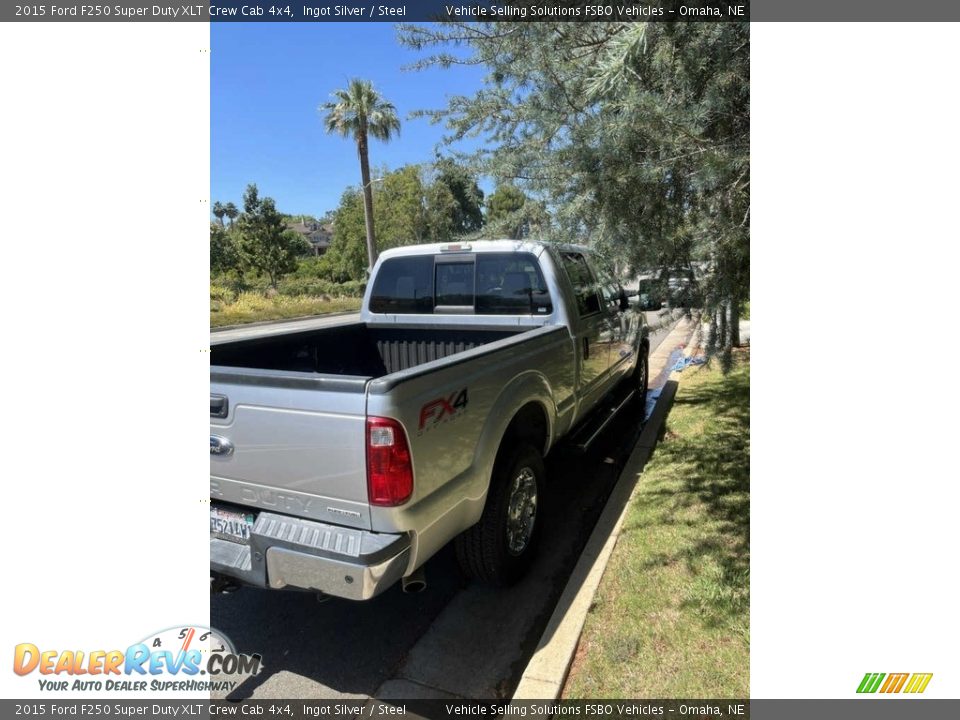 2015 Ford F250 Super Duty XLT Crew Cab 4x4 Ingot Silver / Steel Photo #6