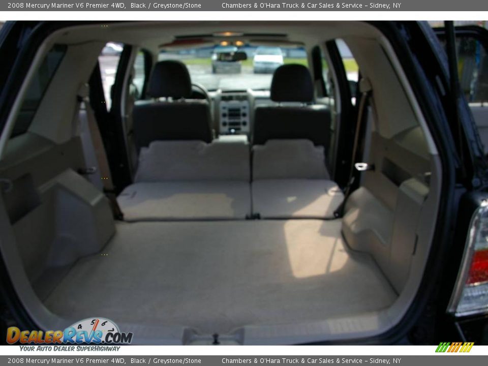 2008 Mercury Mariner V6 Premier 4WD Black / Greystone/Stone Photo #10
