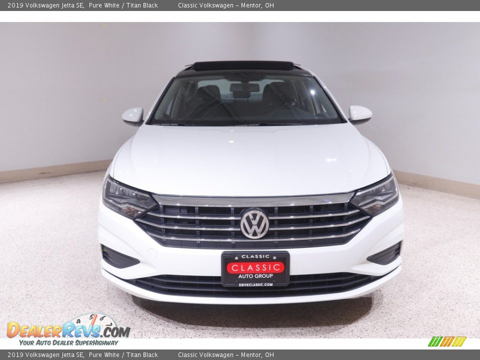 2019 Volkswagen Jetta SE Pure White / Titan Black Photo #2
