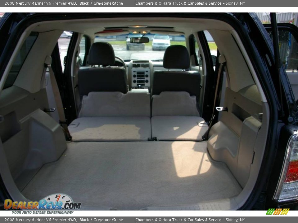2008 Mercury Mariner V6 Premier 4WD Black / Greystone/Stone Photo #11