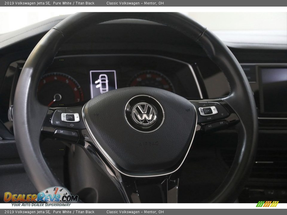 2019 Volkswagen Jetta SE Pure White / Titan Black Photo #7