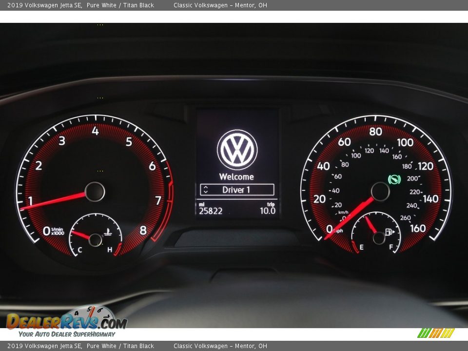 2019 Volkswagen Jetta SE Pure White / Titan Black Photo #8