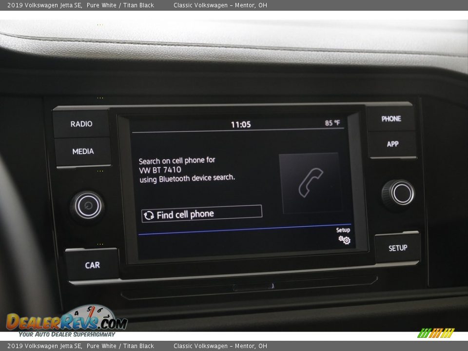 2019 Volkswagen Jetta SE Pure White / Titan Black Photo #11