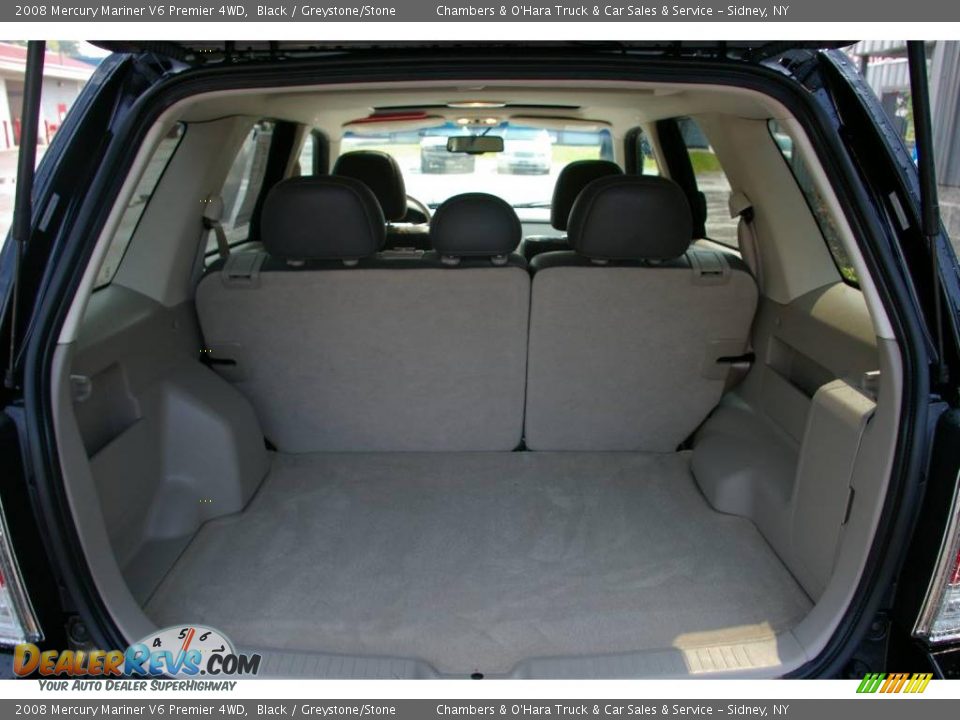 2008 Mercury Mariner V6 Premier 4WD Black / Greystone/Stone Photo #14