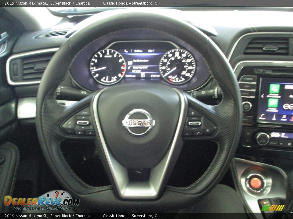 2019 Nissan Maxima SL Super Black / Charcoal Photo #30