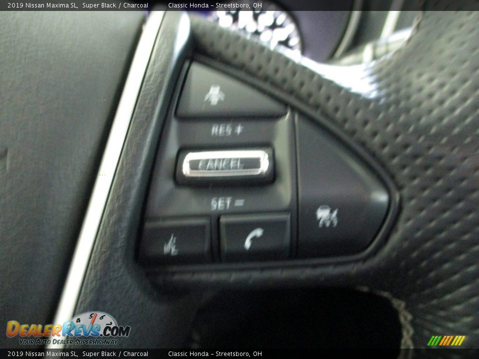 2019 Nissan Maxima SL Super Black / Charcoal Photo #31