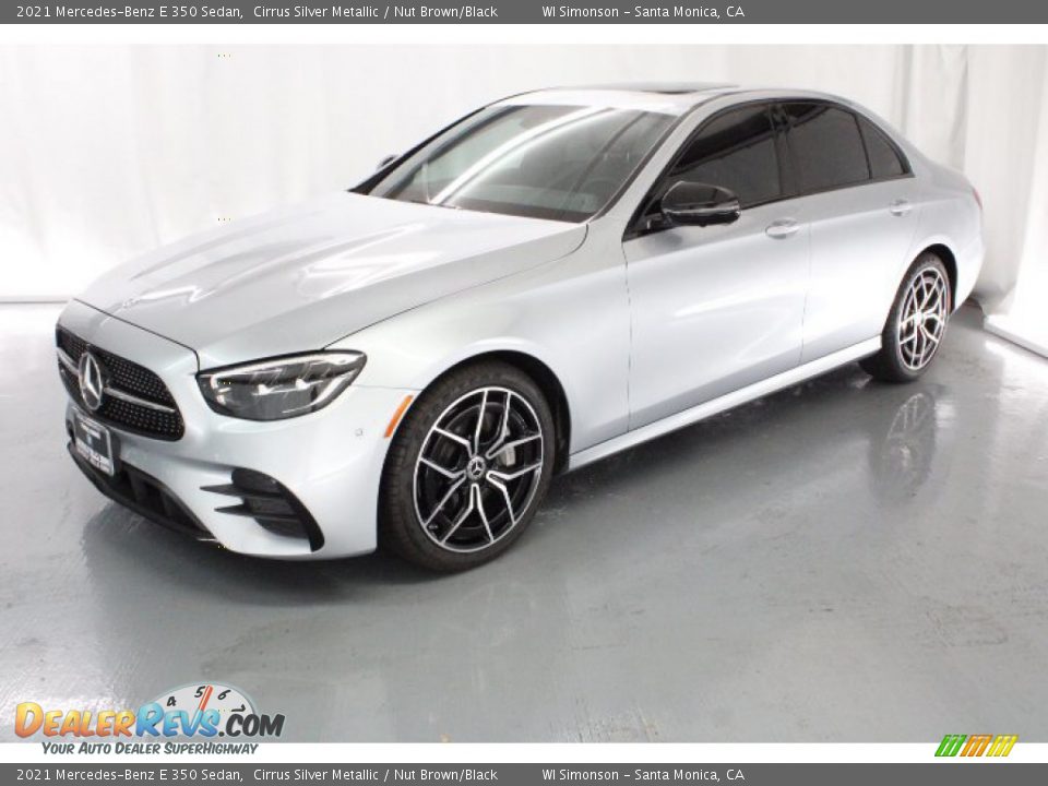 2021 Mercedes-Benz E 350 Sedan Cirrus Silver Metallic / Nut Brown/Black Photo #3