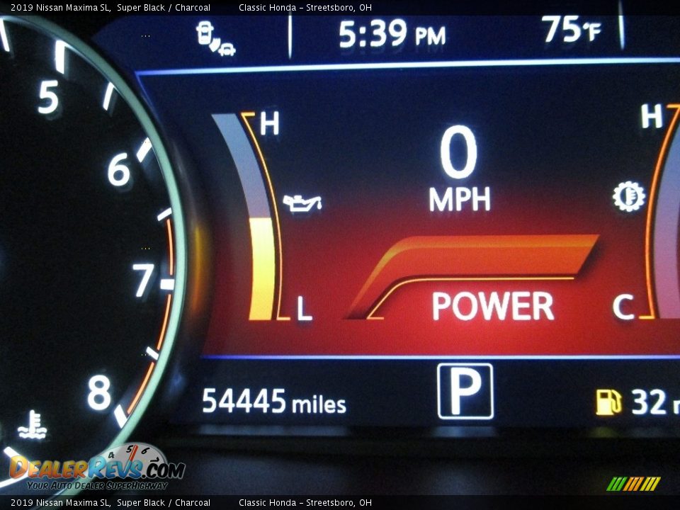 2019 Nissan Maxima SL Super Black / Charcoal Photo #32