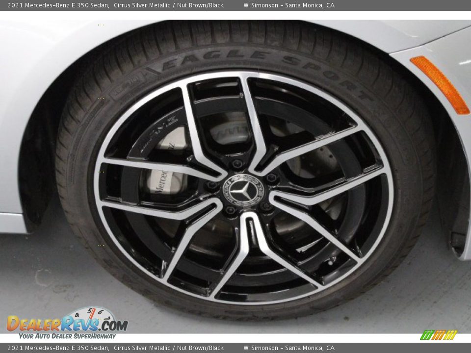 2021 Mercedes-Benz E 350 Sedan Cirrus Silver Metallic / Nut Brown/Black Photo #6