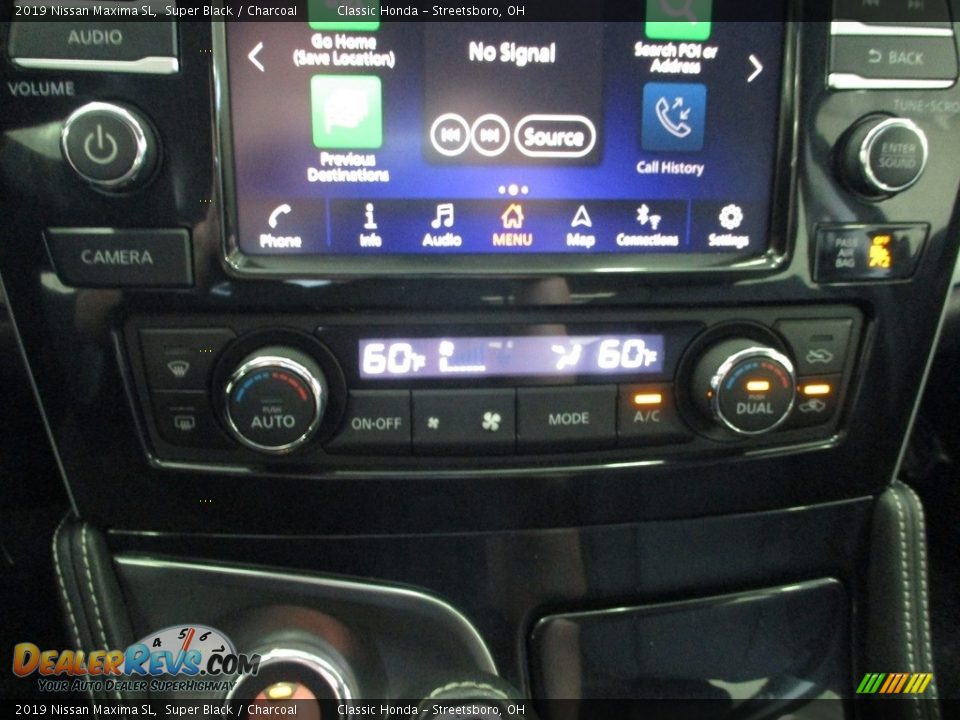 2019 Nissan Maxima SL Super Black / Charcoal Photo #35