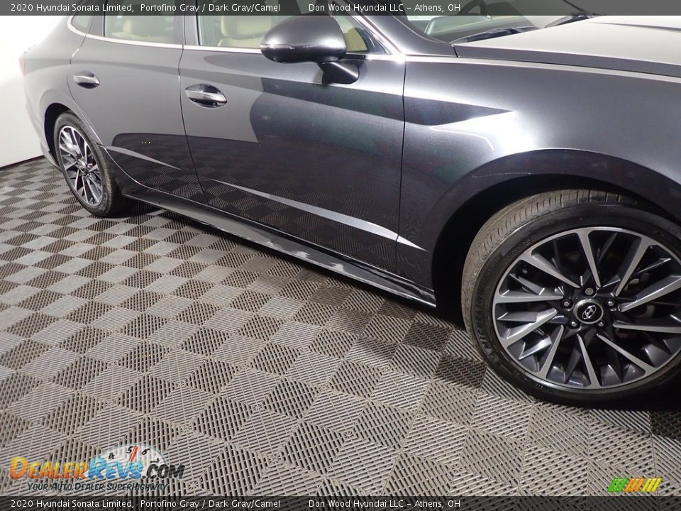 2020 Hyundai Sonata Limited Portofino Gray / Dark Gray/Camel Photo #6