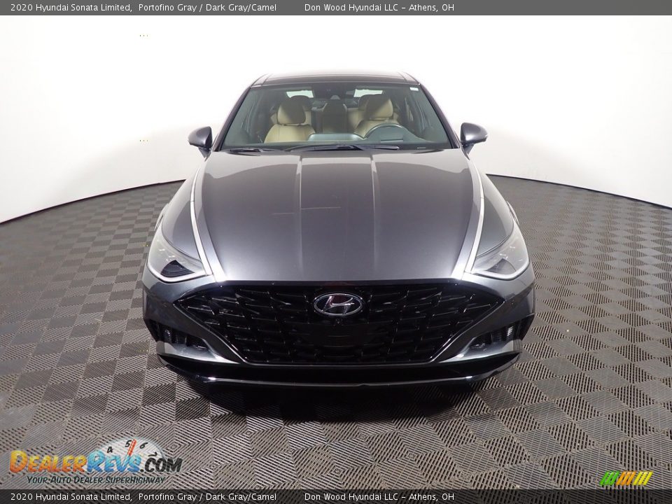 2020 Hyundai Sonata Limited Portofino Gray / Dark Gray/Camel Photo #7