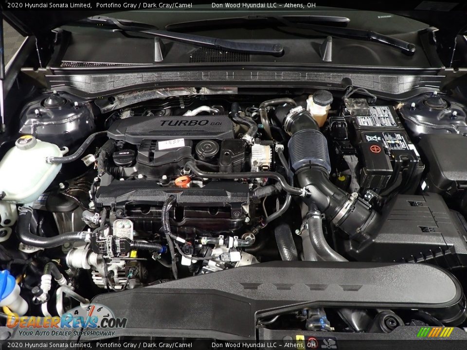 2020 Hyundai Sonata Limited Portofino Gray / Dark Gray/Camel Photo #9