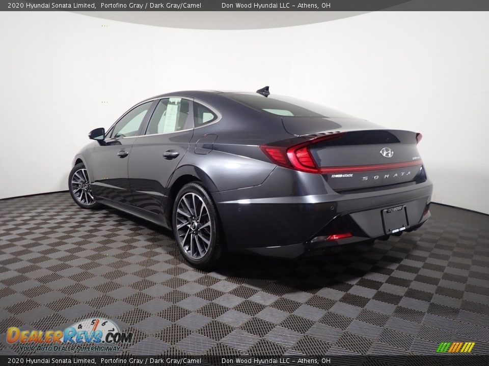 2020 Hyundai Sonata Limited Portofino Gray / Dark Gray/Camel Photo #13