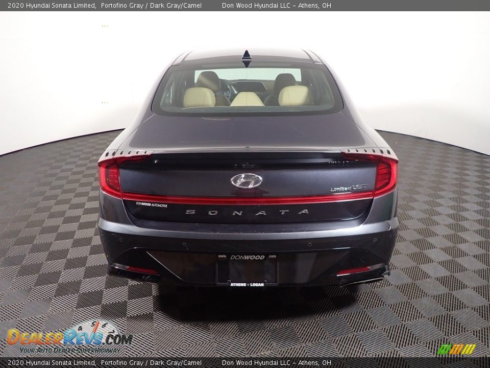 2020 Hyundai Sonata Limited Portofino Gray / Dark Gray/Camel Photo #15