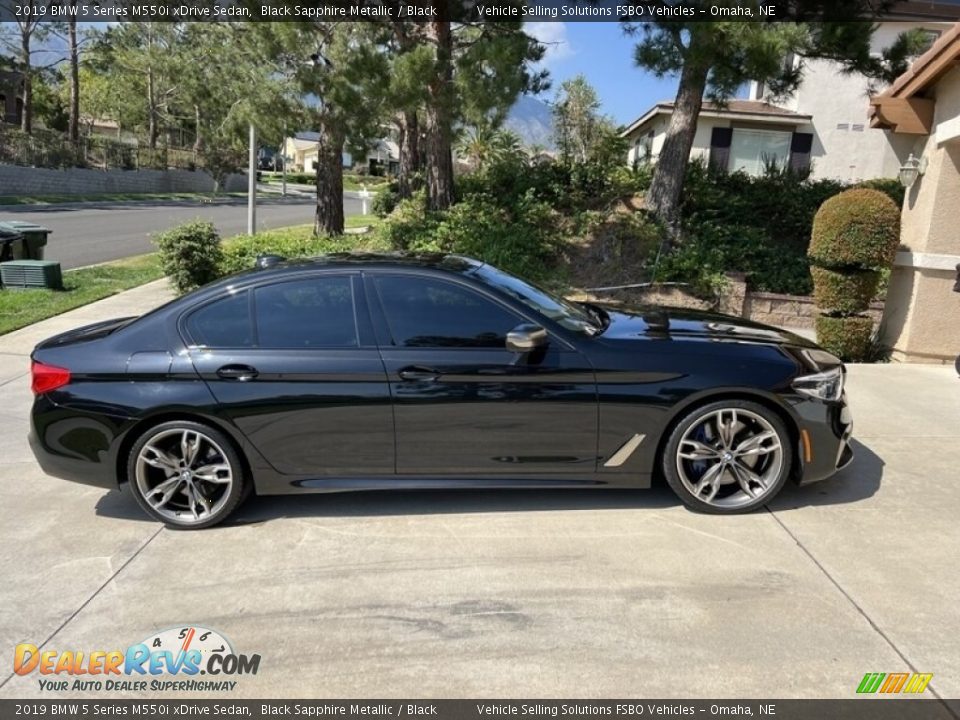 2019 BMW 5 Series M550i xDrive Sedan Black Sapphire Metallic / Black Photo #1