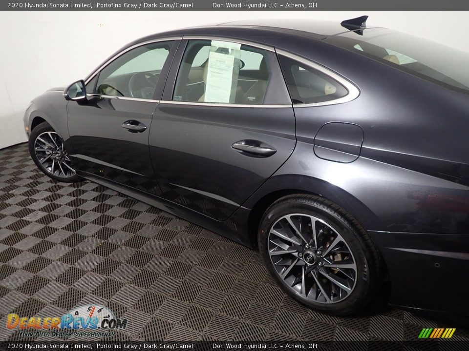 2020 Hyundai Sonata Limited Portofino Gray / Dark Gray/Camel Photo #20
