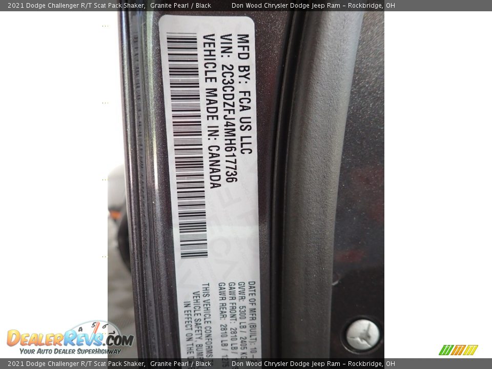 2021 Dodge Challenger R/T Scat Pack Shaker Granite Pearl / Black Photo #31