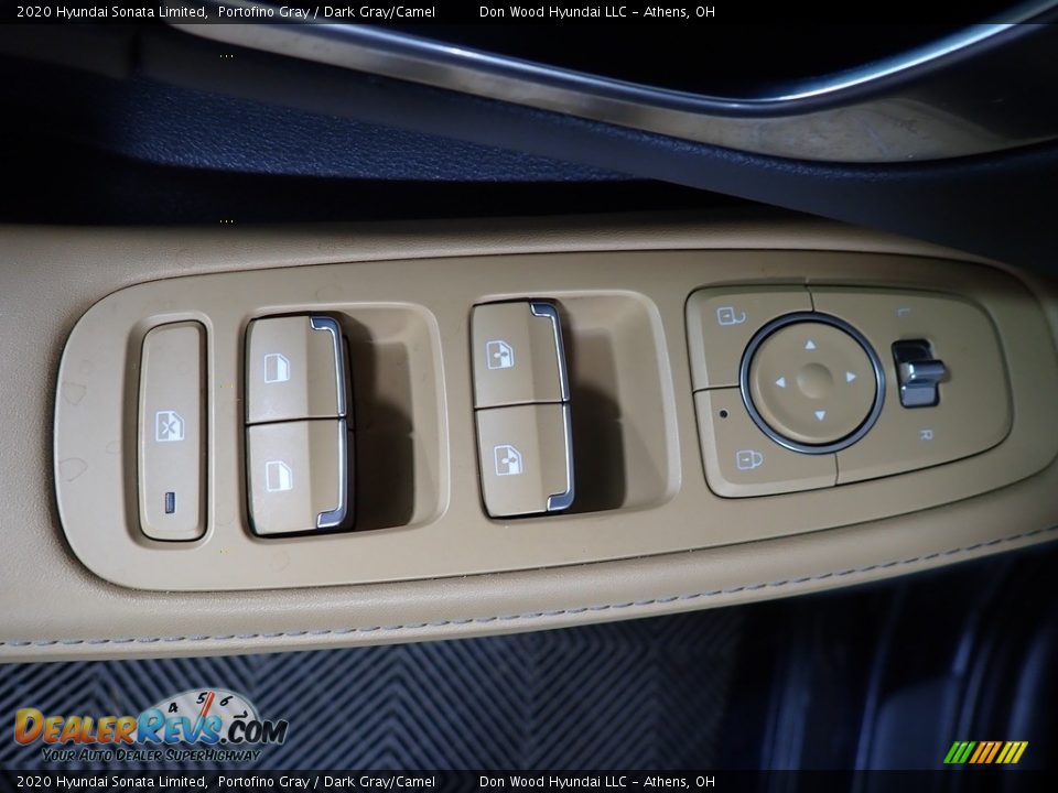 2020 Hyundai Sonata Limited Portofino Gray / Dark Gray/Camel Photo #23