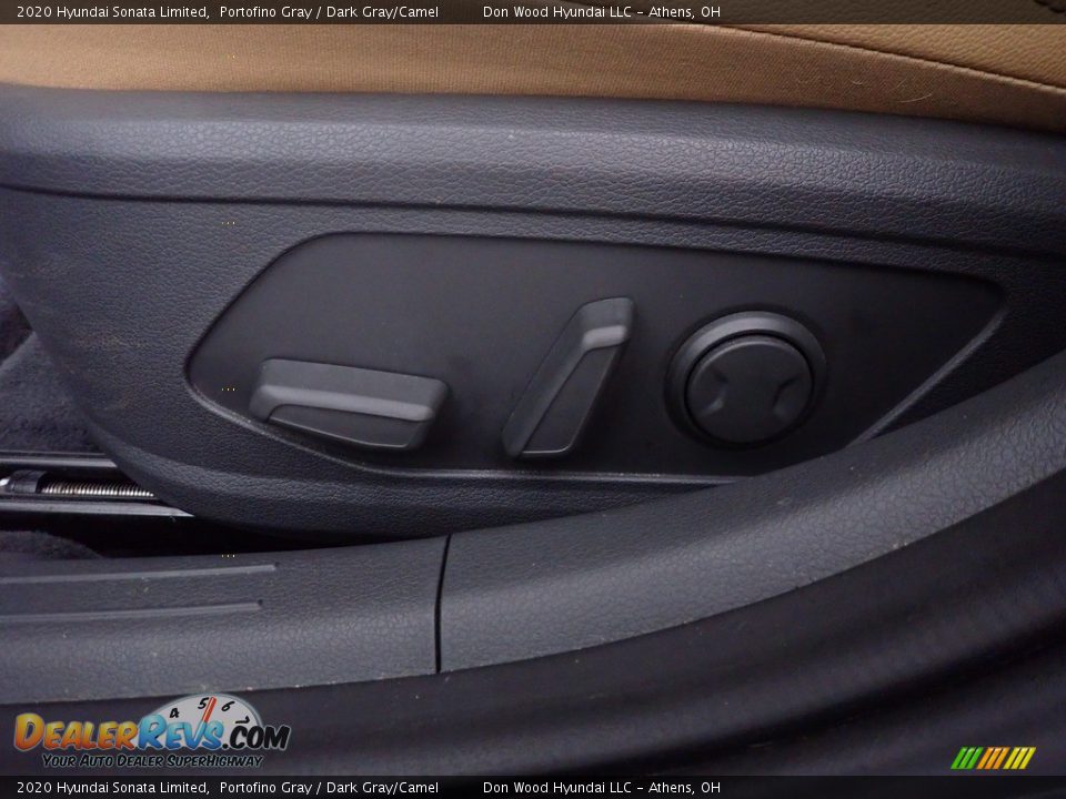 2020 Hyundai Sonata Limited Portofino Gray / Dark Gray/Camel Photo #25