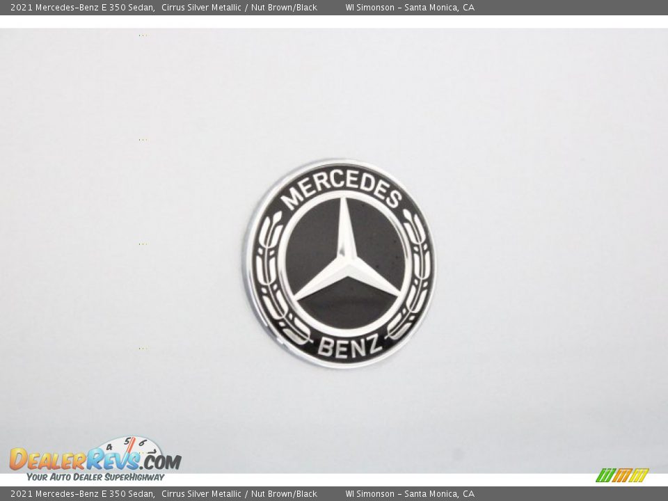 2021 Mercedes-Benz E 350 Sedan Cirrus Silver Metallic / Nut Brown/Black Photo #34