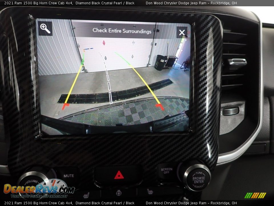 2021 Ram 1500 Big Horn Crew Cab 4x4 Diamond Black Crystal Pearl / Black Photo #4