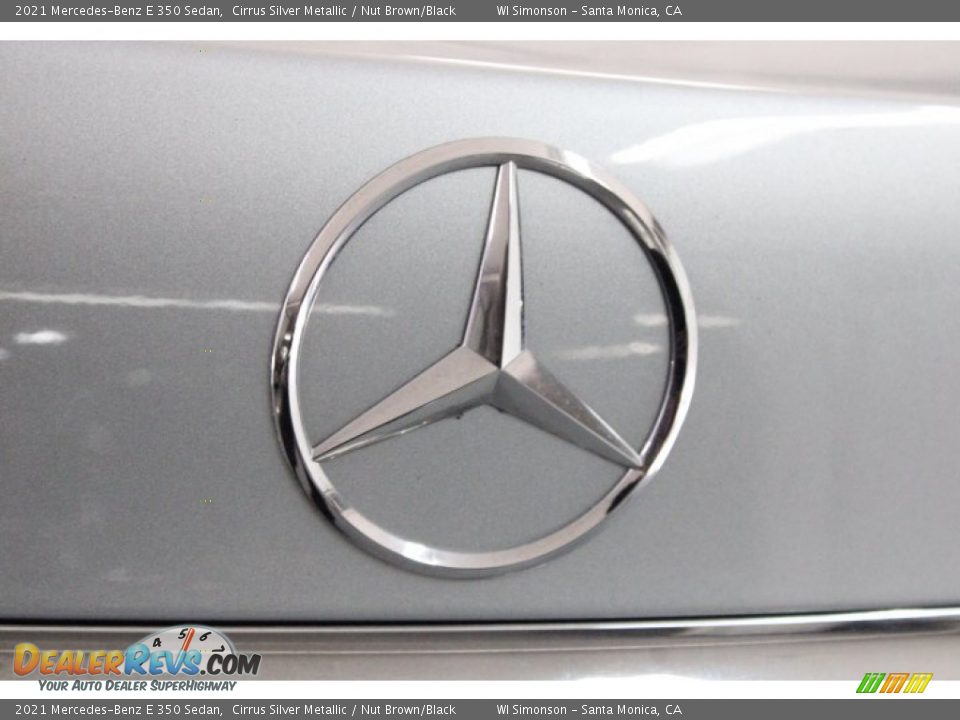 2021 Mercedes-Benz E 350 Sedan Cirrus Silver Metallic / Nut Brown/Black Photo #36