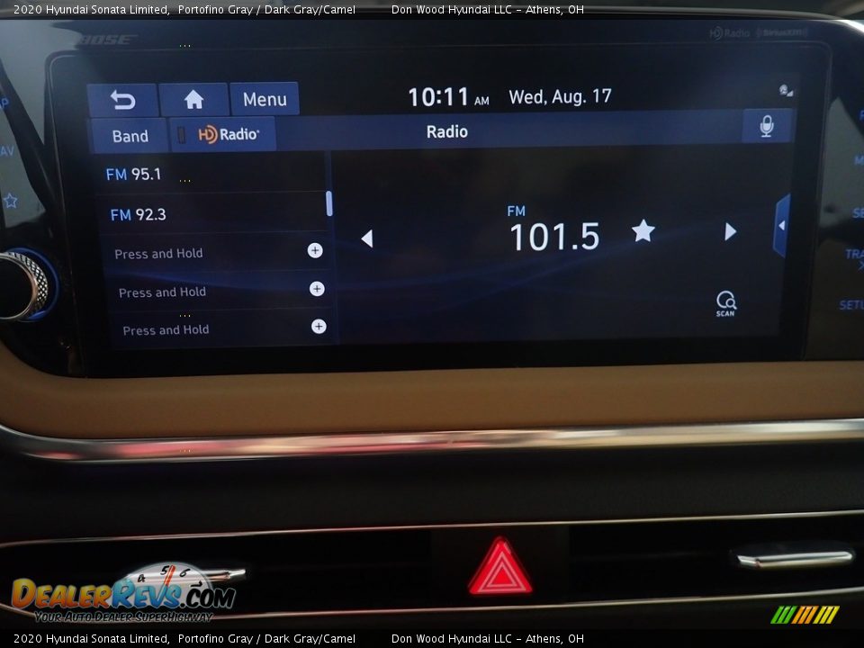 2020 Hyundai Sonata Limited Portofino Gray / Dark Gray/Camel Photo #28