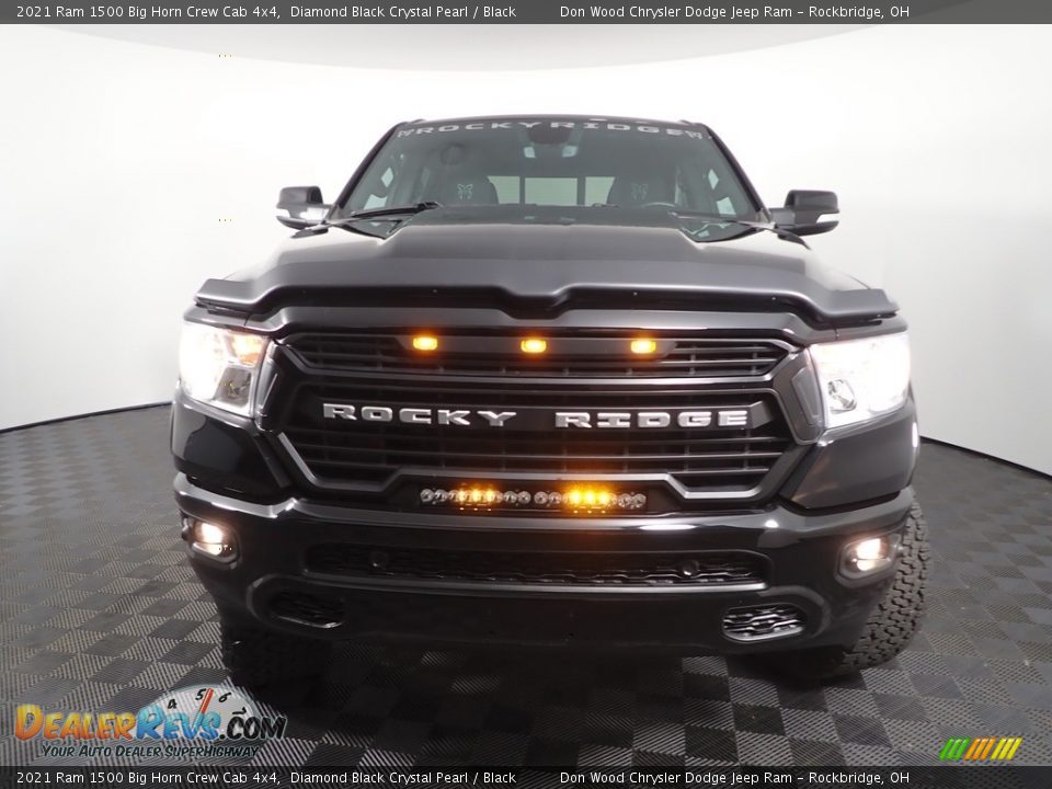 2021 Ram 1500 Big Horn Crew Cab 4x4 Diamond Black Crystal Pearl / Black Photo #6
