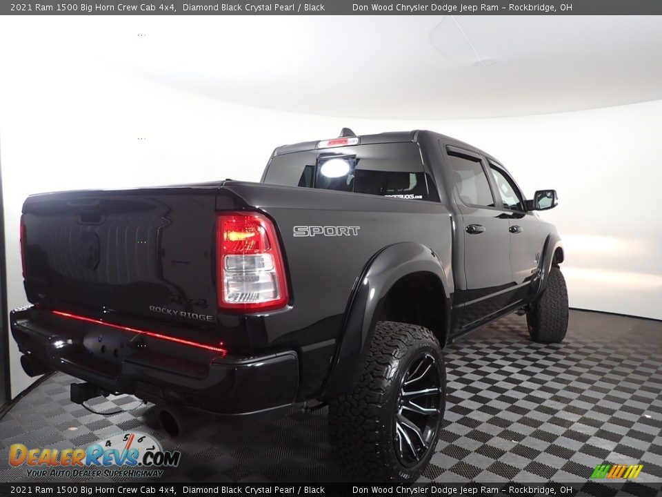 2021 Ram 1500 Big Horn Crew Cab 4x4 Diamond Black Crystal Pearl / Black Photo #11