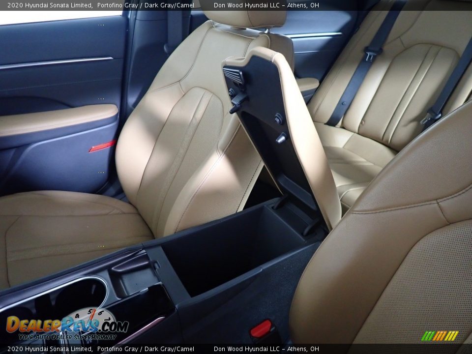 2020 Hyundai Sonata Limited Portofino Gray / Dark Gray/Camel Photo #35
