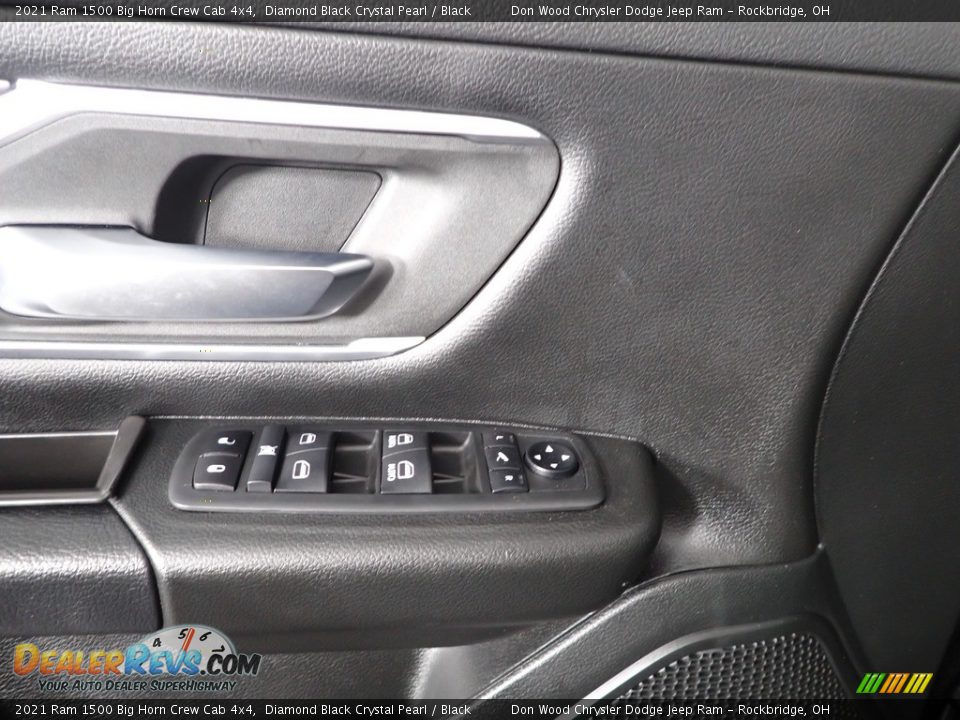 2021 Ram 1500 Big Horn Crew Cab 4x4 Diamond Black Crystal Pearl / Black Photo #13