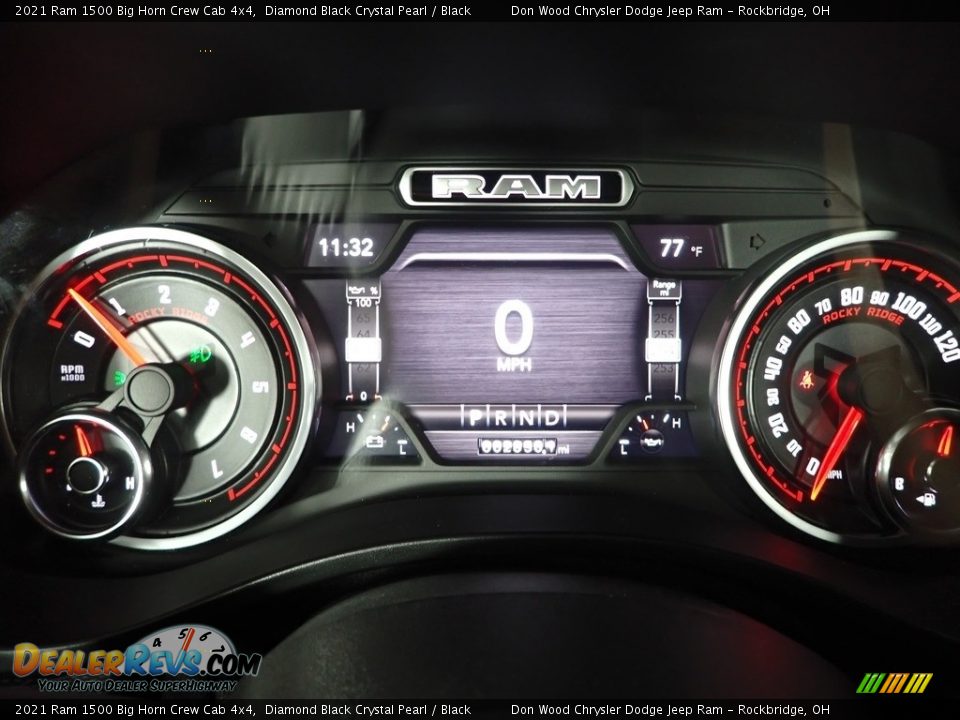 2021 Ram 1500 Big Horn Crew Cab 4x4 Diamond Black Crystal Pearl / Black Photo #19