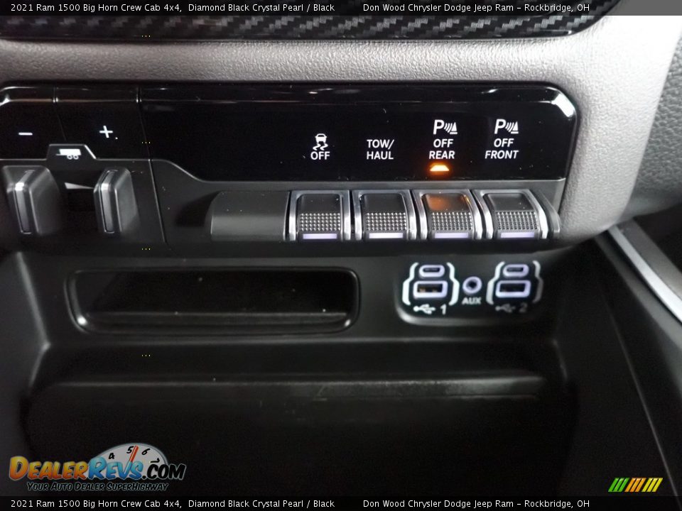 2021 Ram 1500 Big Horn Crew Cab 4x4 Diamond Black Crystal Pearl / Black Photo #21