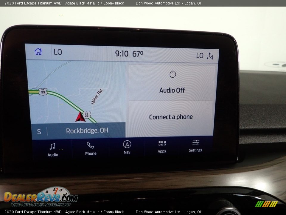 2020 Ford Escape Titanium 4WD Agate Black Metallic / Ebony Black Photo #2