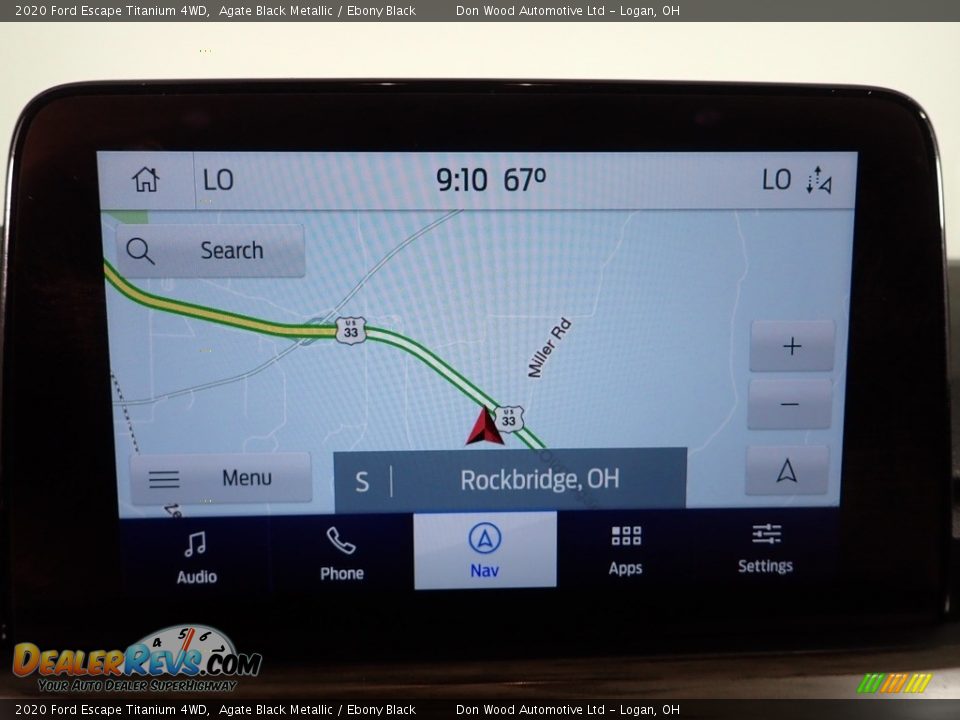 2020 Ford Escape Titanium 4WD Agate Black Metallic / Ebony Black Photo #3