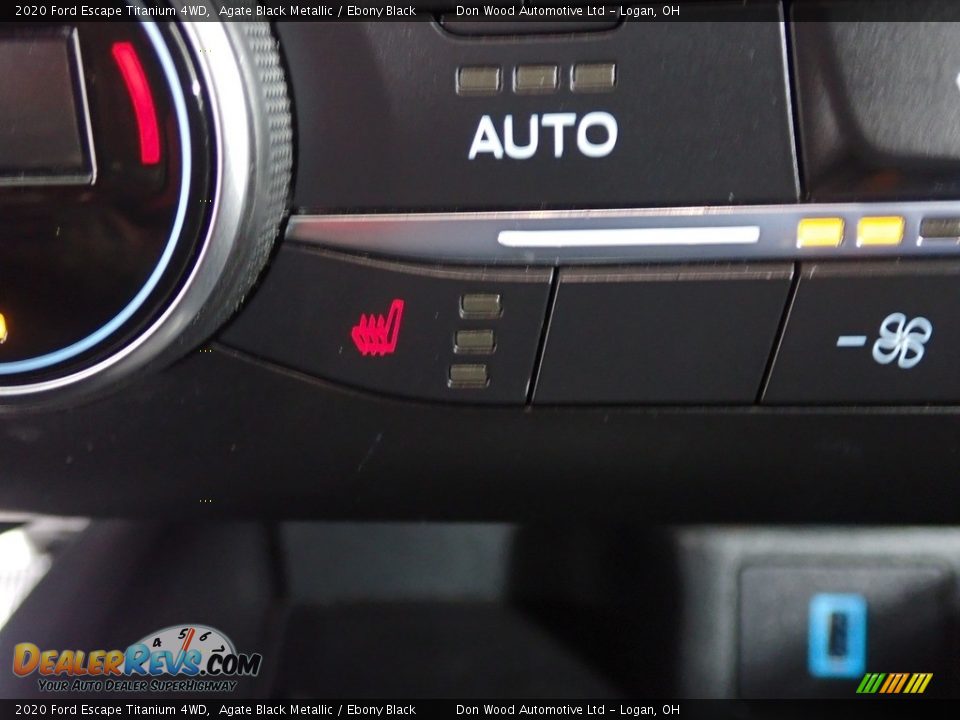 2020 Ford Escape Titanium 4WD Agate Black Metallic / Ebony Black Photo #5